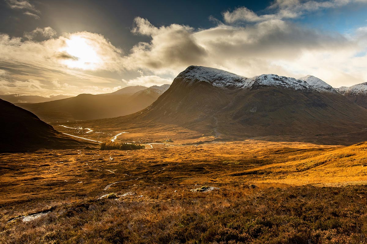 Winter mountain landscape, Scotland