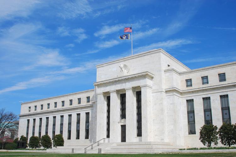 The United States Federal Reserve building in Washington DC